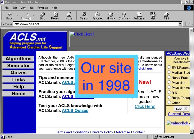 Original ACLS Training Center Homepage